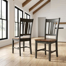 Solid Hardwood Splatback Dining Chair for Kitchen and Dining Room, Set of 2