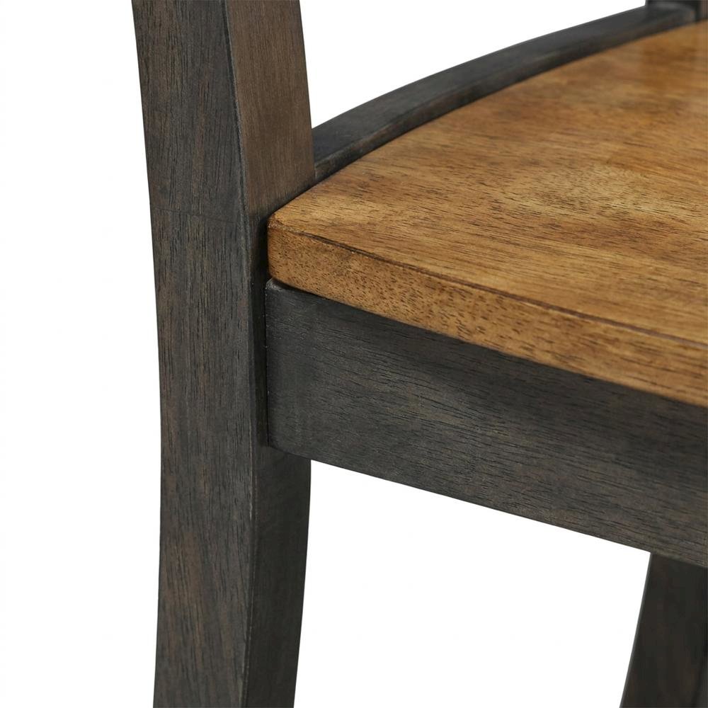 Solid Wood Ladderback Farmhouse Dining Chairs for Dining Room, Set of 2