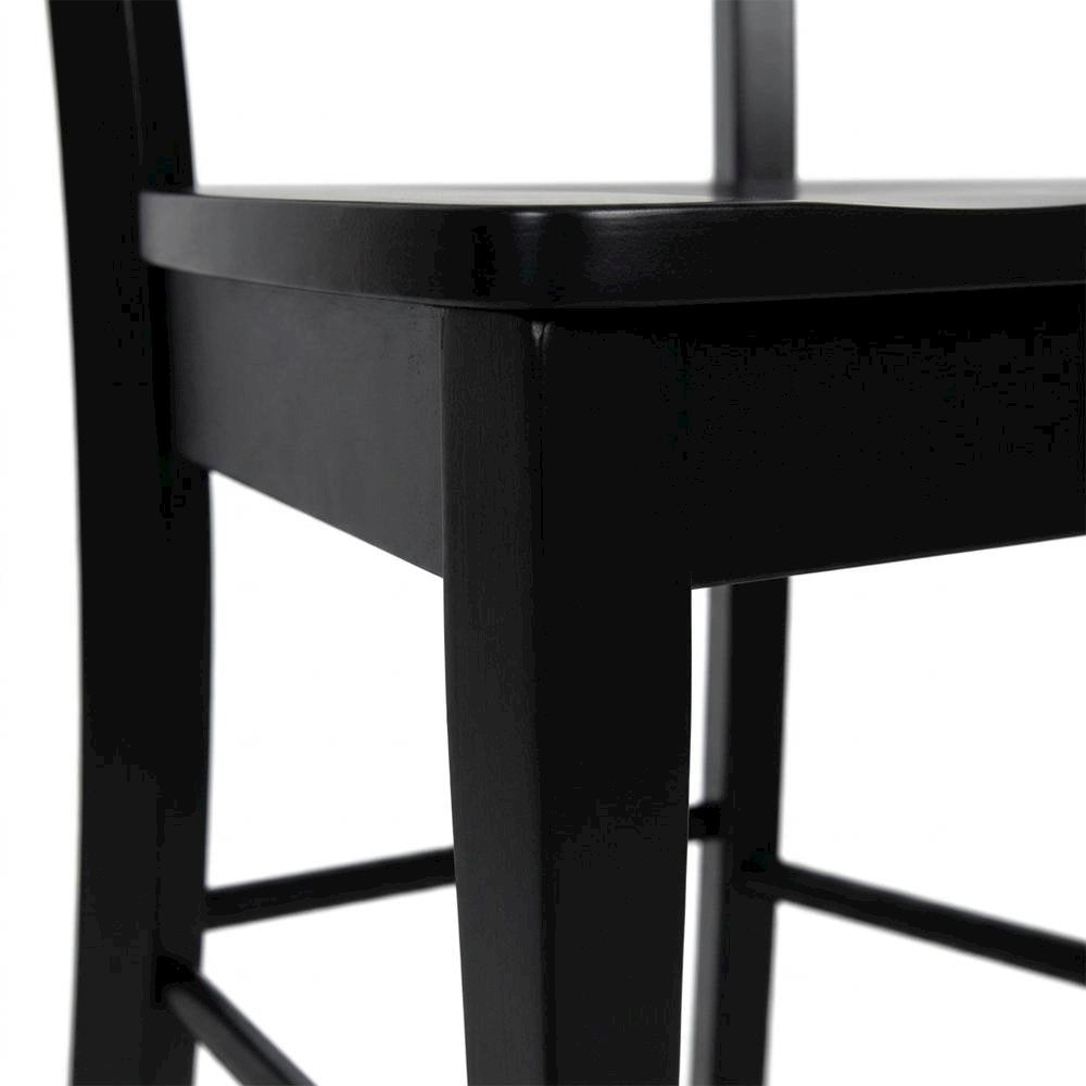 Solid Wood Ladderback Dining Chairs for Kitchen and Dining Room, Set of 2