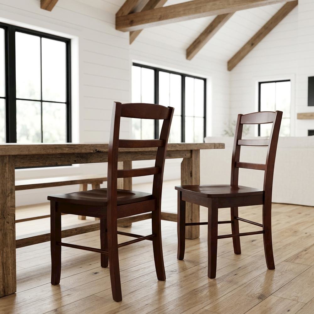 Madrid Ladderback Hardwood Dining Chair for Kitchen or Dining Room