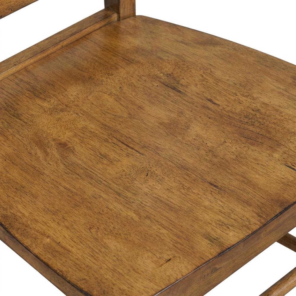 Solid Hardwood X-Back Dining Chair with Contoured Wood Seat for Dining Room