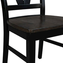 Solid Wood Dining Chairs with Washed Finish for Dining Room, Set of 2