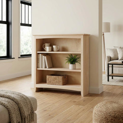 Wooden Bookcase with Classic Design and Ample Storage Space