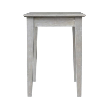 Gray Washed Writing Table With Smooth Surface And Modern Design