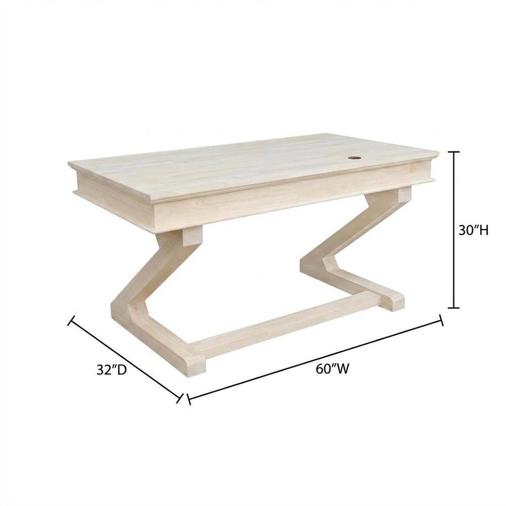 Modern Beige Executive Desk With Zosiac Base For Office Use