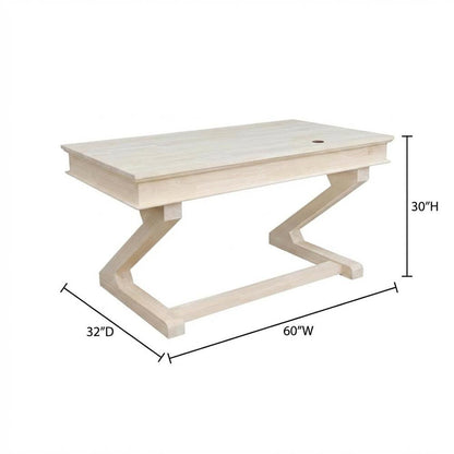 Modern Beige Executive Desk With Zosiac Base For Office Use