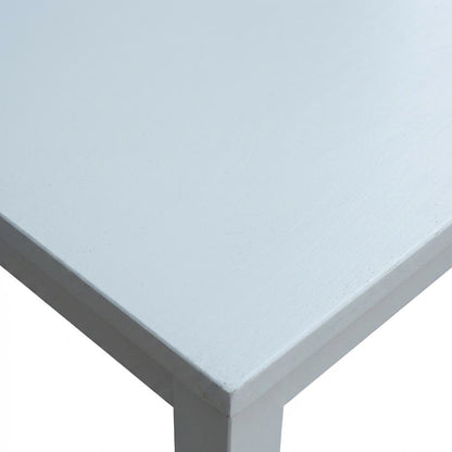 White coffee table with sleek design and durable surface