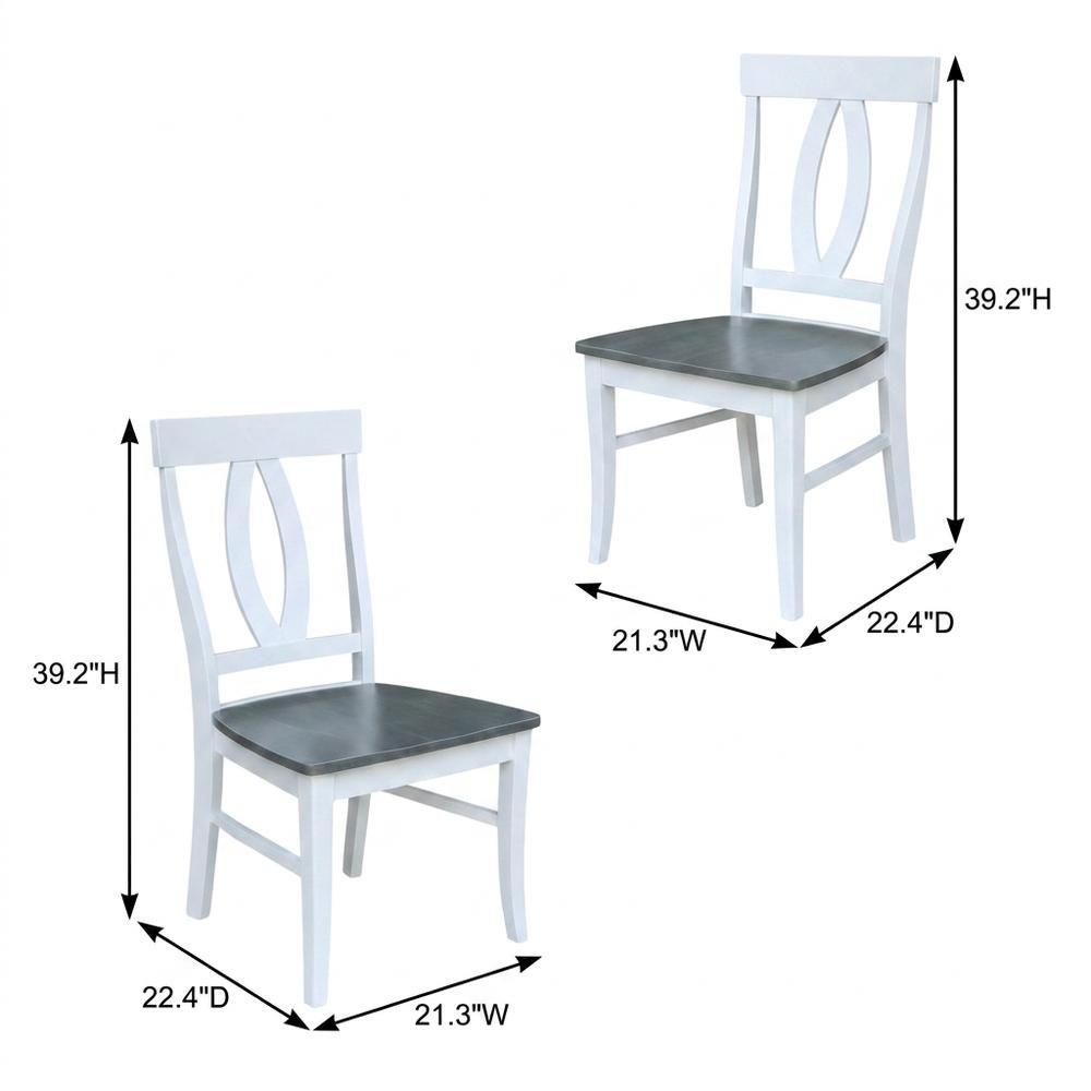 Solid Wood Dining Chairs with Hardwood Frame for Dining Room, Set of 2