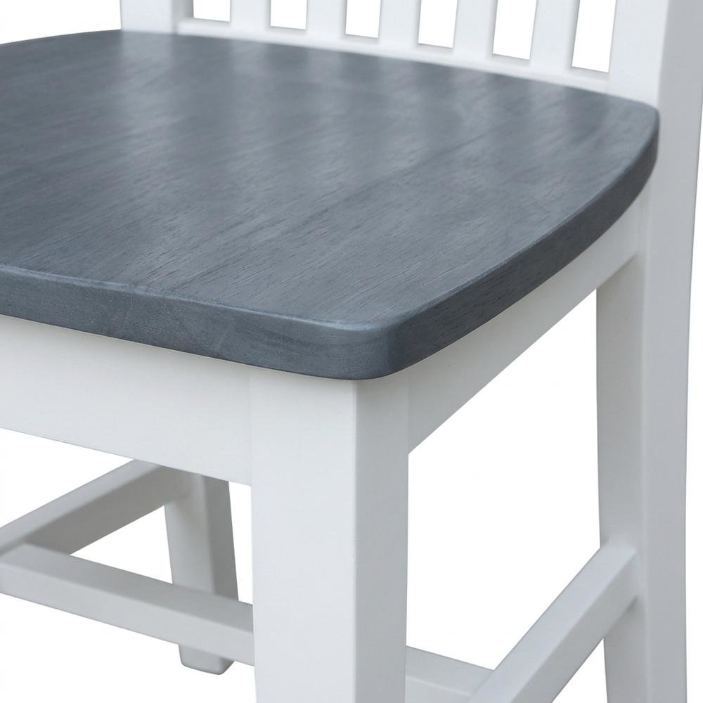 Solid Wood Dining Chairs with Tall Mission-Style Back for Kitchen Table