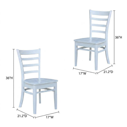 Solid Hardwood Dining Chair with Classic Leg Design for Kitchen and Dining Room