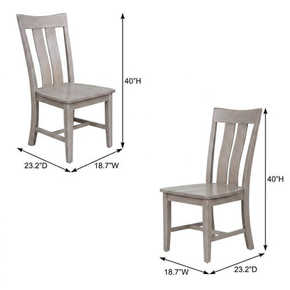 Solid Wood Dining Chair with Curved Back for Modern Dining Room