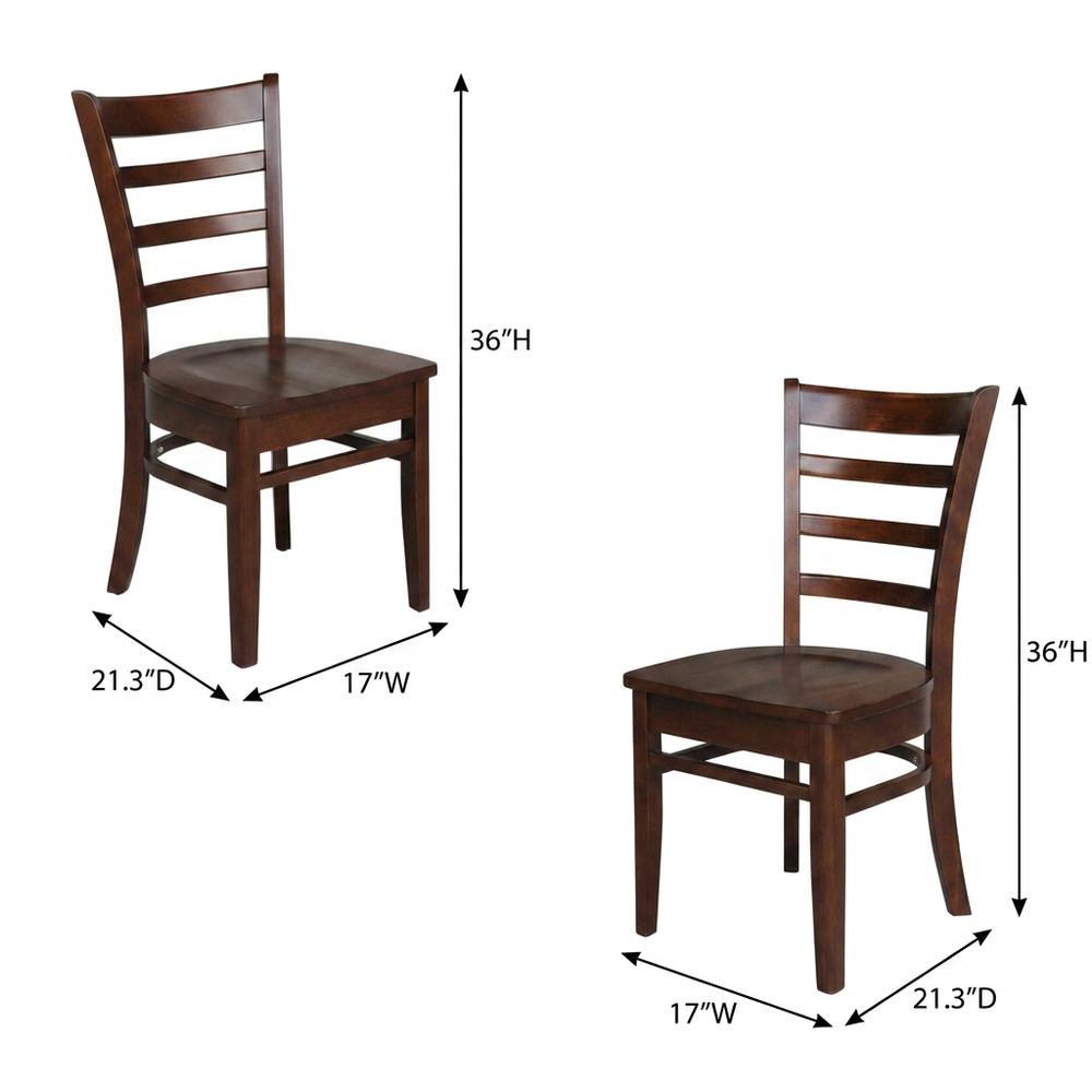 Solid Hardwood Dining Chair for Living Room, Bedroom, and Accent Seating
