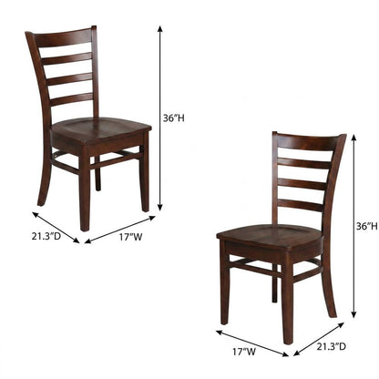 Solid Hardwood Dining Chair for Living Room, Bedroom, and Accent Seating