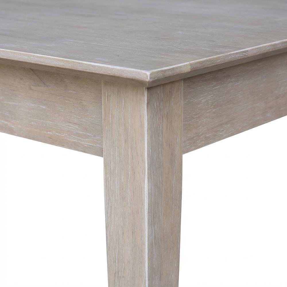 Large Washed Gray Taupe Writing Desk with Drawer, Spacious Workspace and Surface