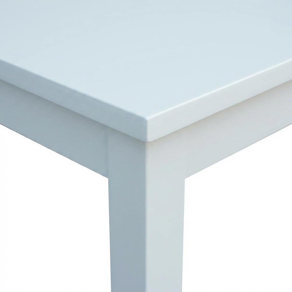 White coffee table with sleek design and durable surface