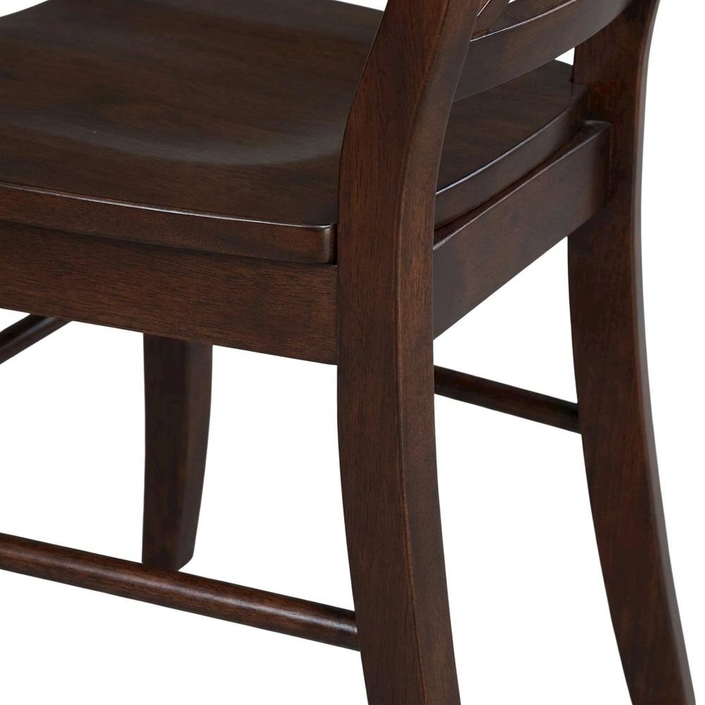 Solid Wood X-Back Dining Chair, Farmhouse Kitchen Chair for Dining Room