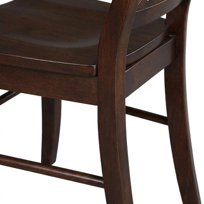 Solid Wood X-Back Dining Chair, Farmhouse Kitchen Chair for Dining Room