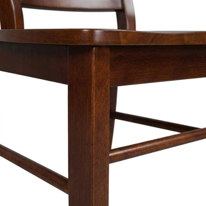 Solid Wood X-Back Dining Chair, Hardwood Side Chair for Dining Room