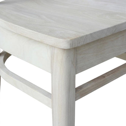 Unfinished Hardwood Dining Chairs for Kitchen and Dining Room Use