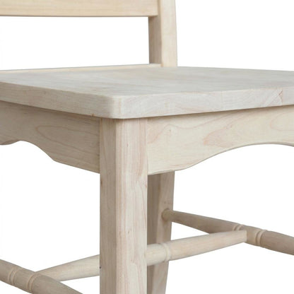 Magnolia Unfinished Hardwood Dining Chairs, Set of Two for Kitchen