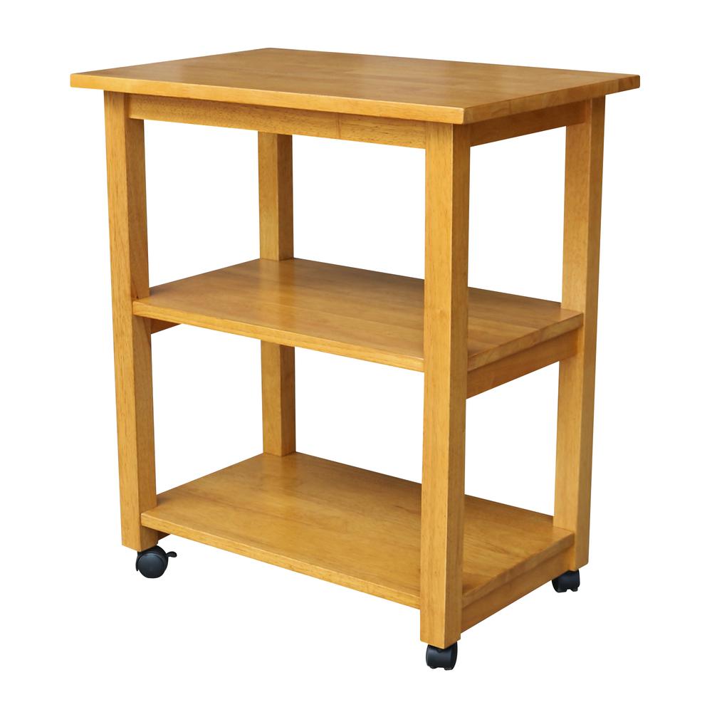 Microwave Cart, Medium Oak