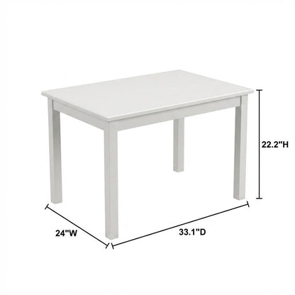 White coffee table with sleek design and durable surface