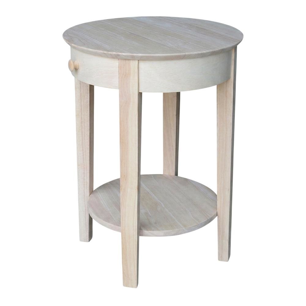 Unfinished Entry Table with Modern Design and Versatile Use