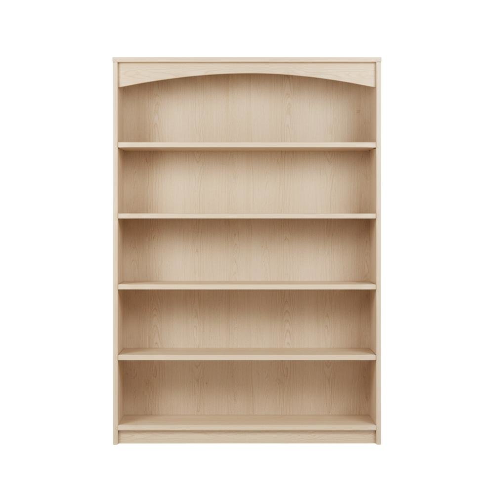 Laminated Wood Bookcase with Spacious Shelves for Home Office Storage