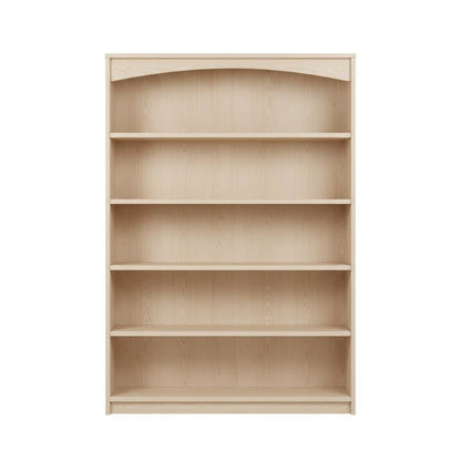 Laminated Wood Bookcase with Spacious Shelves for Home Office Storage