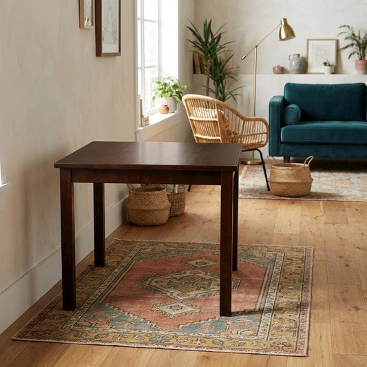 Modern Rich Mocha Coffee Table with Wipe Clean Surface