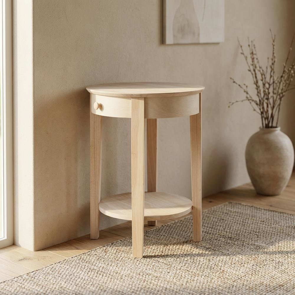 Unfinished Entry Table with Modern Design and Versatile Use