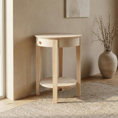 Unfinished Entry Table with Modern Design and Versatile Use