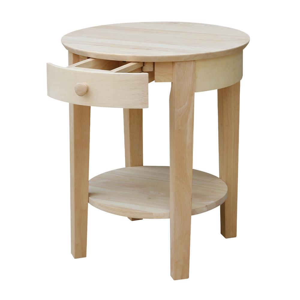Philips End Table , Unfinished