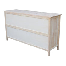 Dresser With 6 Drawers, Unfinished