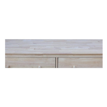Dresser With 6 Drawers, Unfinished