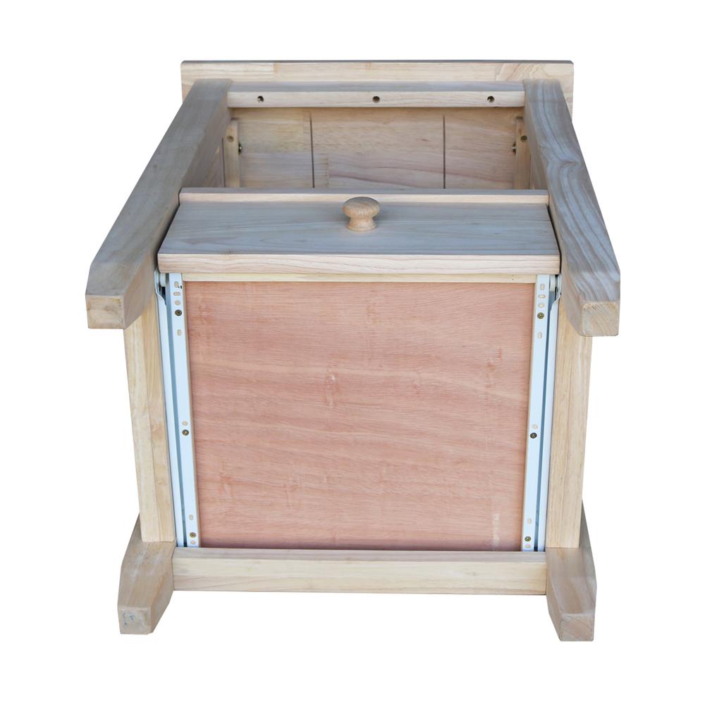 Mission Tall End Table Includes Drawer , Unfinished