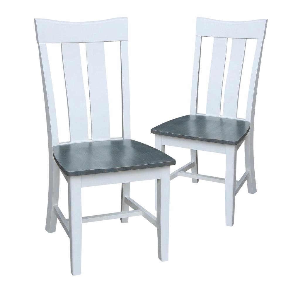 Solid Wood Dining Chairs with Classic Frame for Dining Room, Set of 2