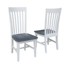 Solid Wood Dining Chairs with Tall Mission-Style Back for Kitchen Table