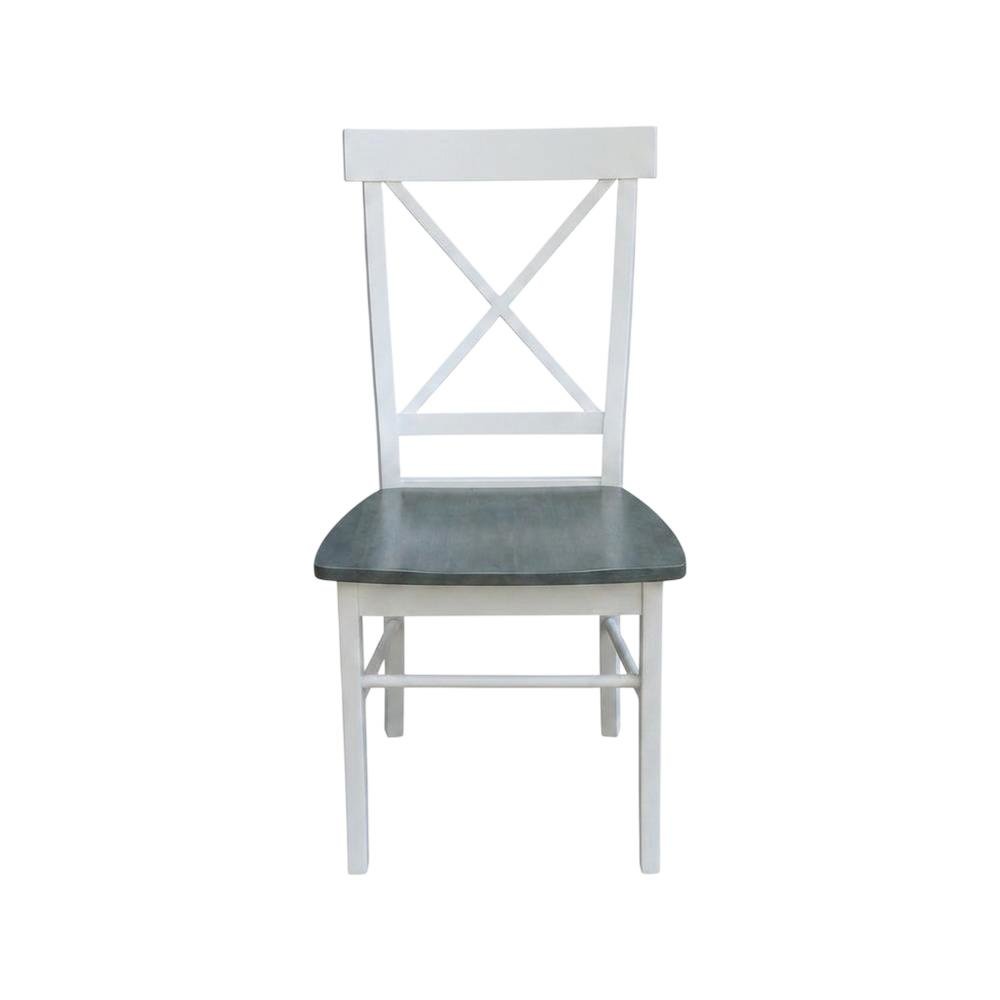 Solid Wood X-Back Dining Chair for Farmhouse Kitchen or Dining Room