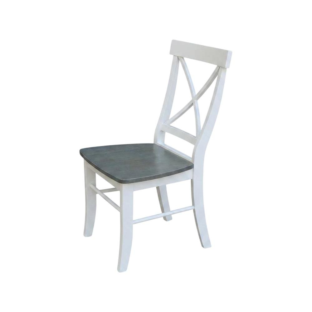Solid Wood X-Back Dining Chair for Farmhouse Kitchen or Dining Room