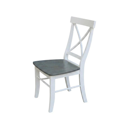 Solid Wood X-Back Dining Chair for Farmhouse Kitchen or Dining Room