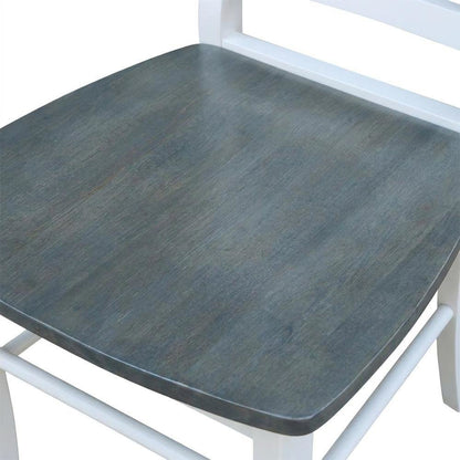 Solid Wood X-Back Dining Chair for Farmhouse Kitchen or Dining Room