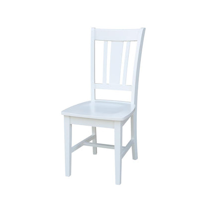 Set of Two San Remo Splatback Chairs, White