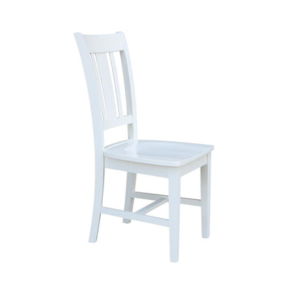 Set of Two San Remo Splatback Chairs, White