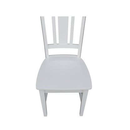 Set of Two San Remo Splatback Chairs, White