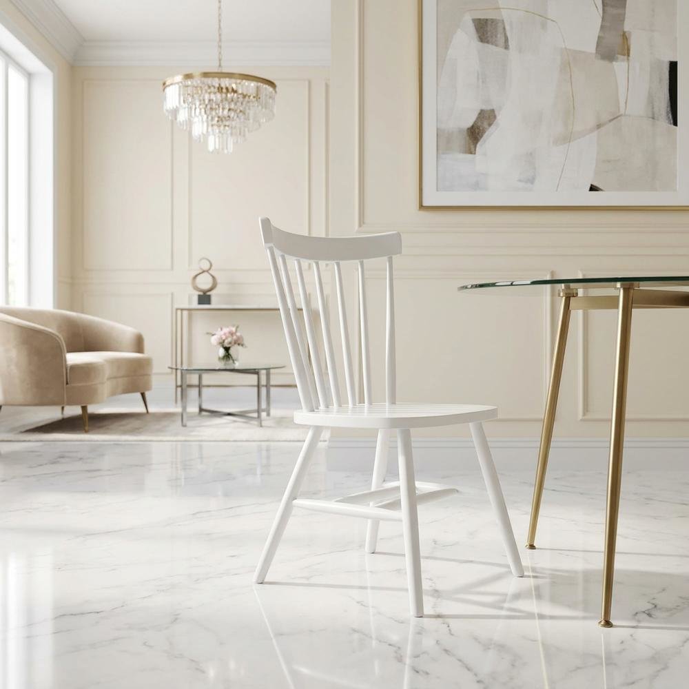 Parawood Dining Chair with Solid Wood Frame for Kitchen and Dining Room