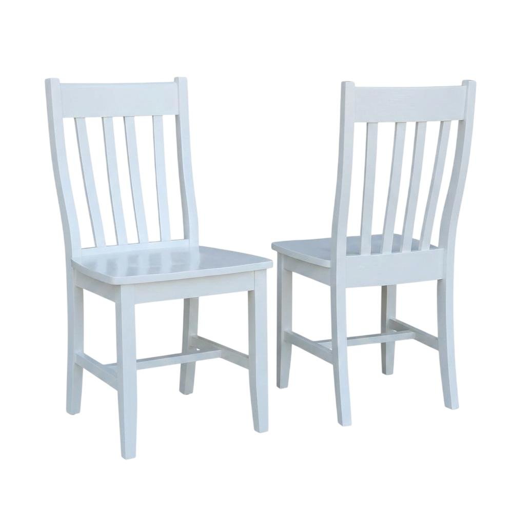 Hardwood Cafe Dining Chairs for Kitchen Table, Set of Two, Dining Room