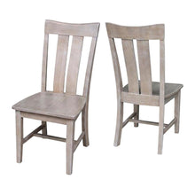 Solid Wood Dining Chair with Curved Back for Modern Dining Room