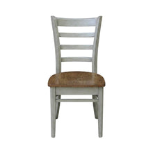Hardwood Side Chair with Wipe-Clean Seat for Living Room or Dining