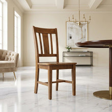 Hardwood Dining Chair with Distressed Splatback for Kitchen and Dining Room